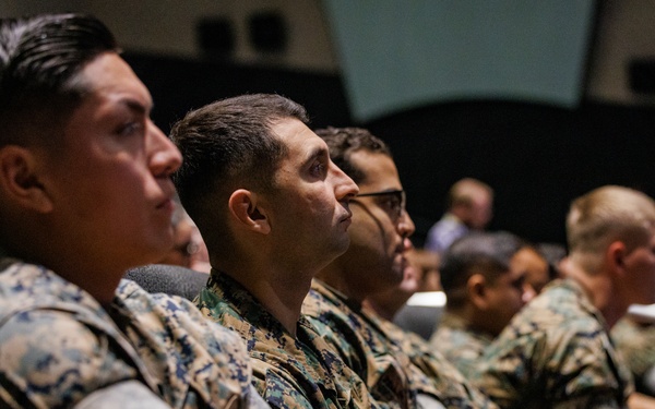 MCAS Iwakuni personnel attend the Road to War brief for exercise Active Shield 26