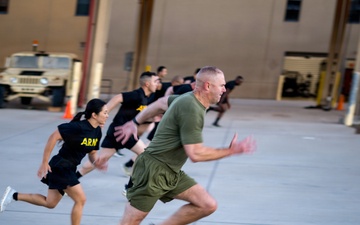 Top officials from the Total Force Fitness program visit Fort Bliss