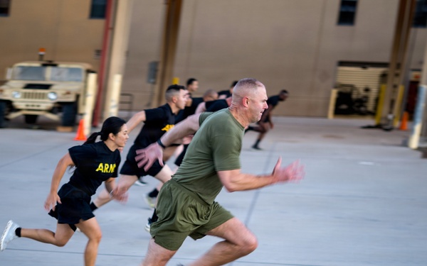 Top officials from the Total Force Fitness program visit Fort Bliss