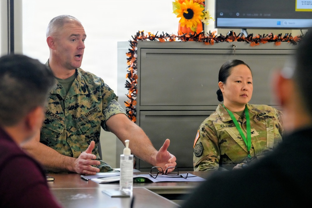 Top officials from the Total Force Fitness program visit Fort Bliss