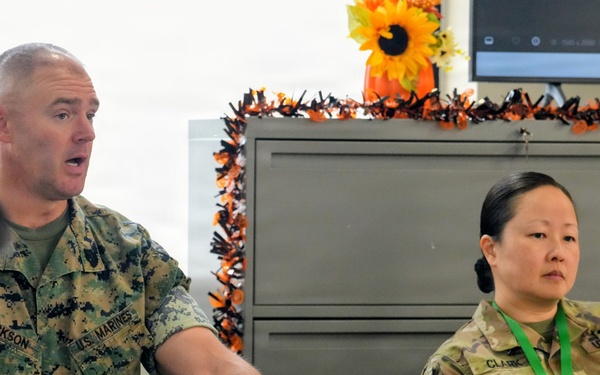 Top officials from the Total Force Fitness program visit Fort Bliss