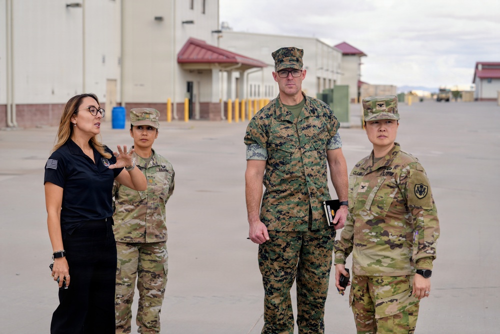 Top officials from the Total Force Fitness program visit Fort Bliss