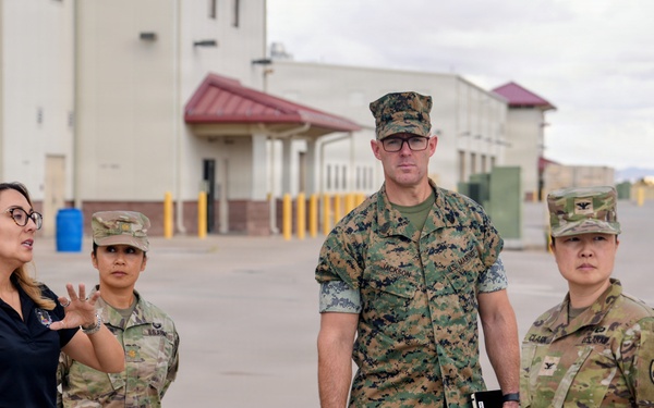 Top officials from the Total Force Fitness program visit Fort Bliss