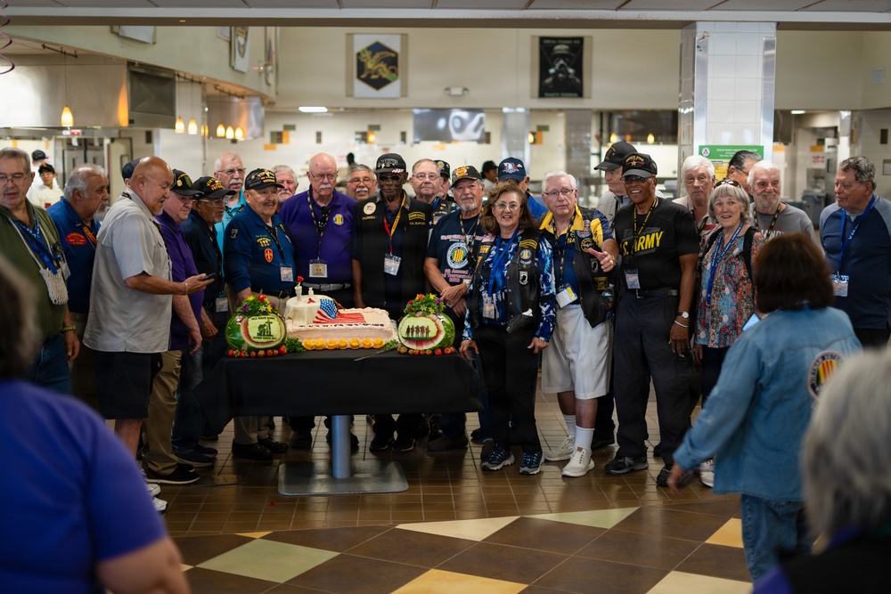 Muleskinner Dining Facility hosts Vietnam Veterans Association during lunch ceremony