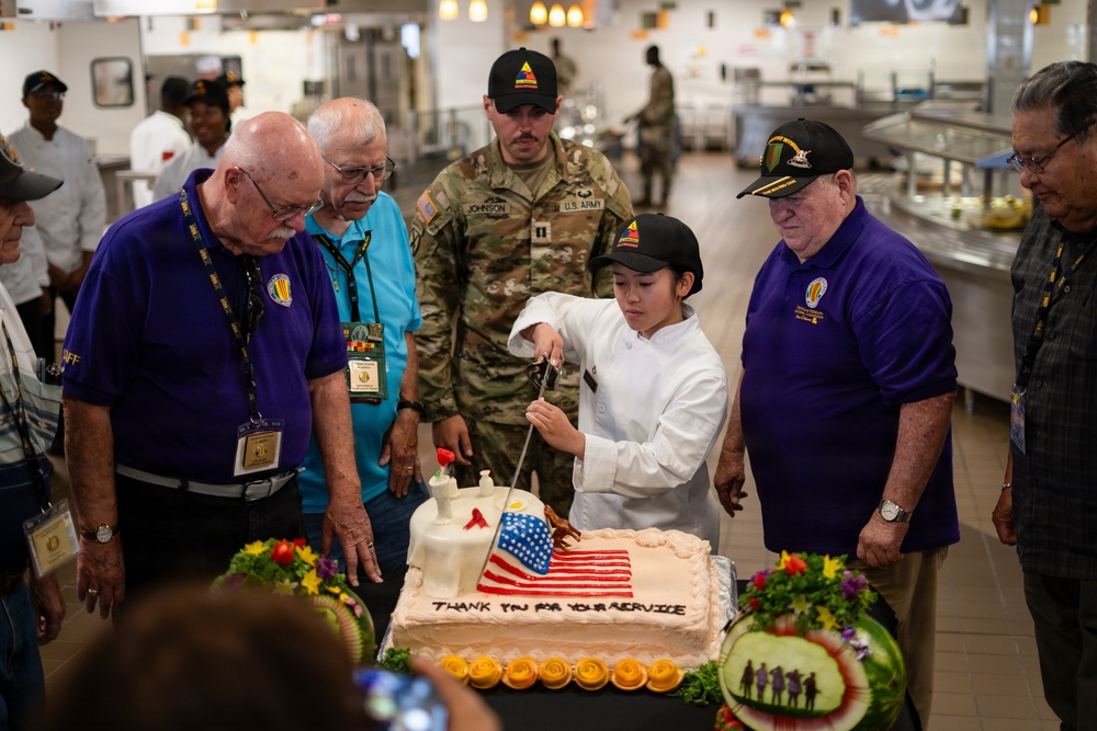 Muleskinner Dining Facility hosts Vietnam Veterans Association during lunch ceremony
