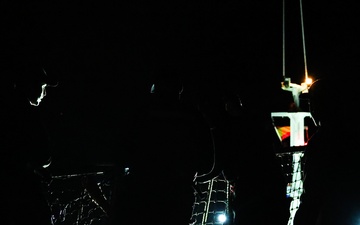 USS Paul Ignatius (DDG 117) conducts a sea-and-anchor evolution to pull into port