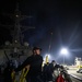 USS Paul Ignatius (DDG 117) conducts a sea-and-anchor evolution to pull into port