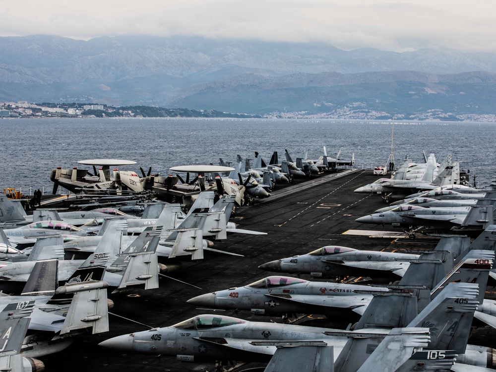 USS Gerald R. Ford (CVN 78) Arrives in Split, Croatia