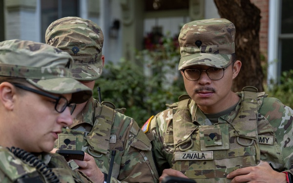 W.Va. National Guard patrol Logan Circle in Washington D.C.