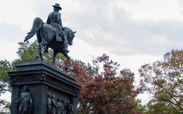 W.Va. National Guard patrol Logan Circle in Washington D.C.