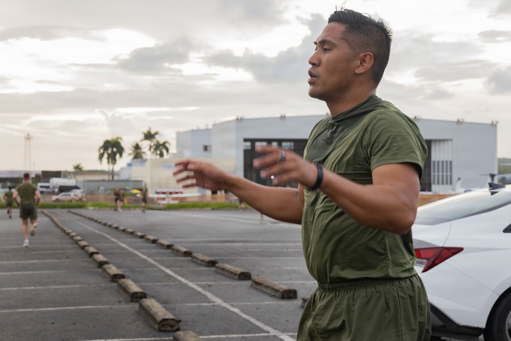 3rd MAW Sergeant Major leads PT with VMFA-225 in Puerto Rico