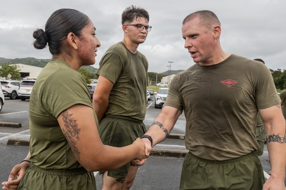 3rd MAW Sergeant Major leads PT with VMFA-225 in Puerto Rico