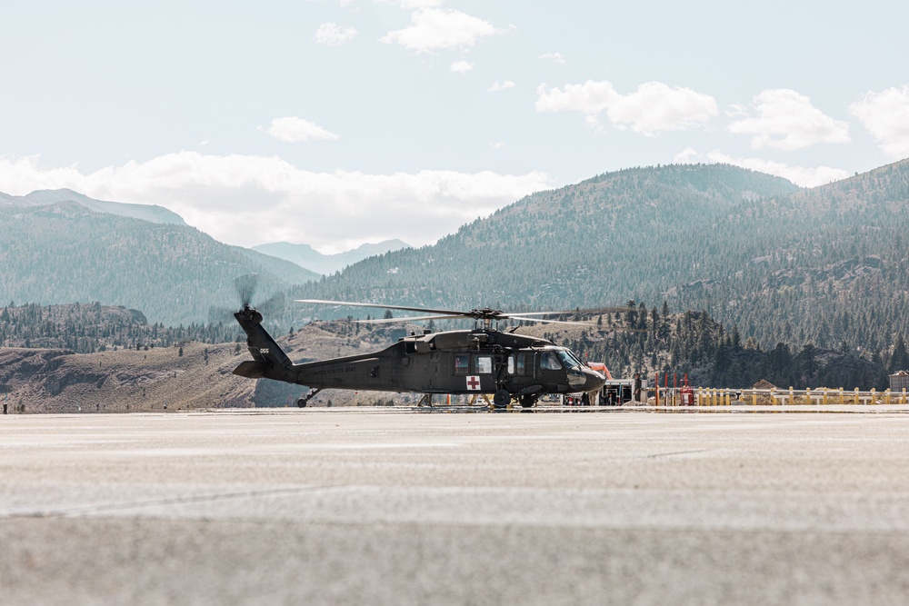 U.S. service members conduct CASEVAC during Mountain Medicine 3-25 final exercise U.S. service members conduct CASEVAC during Mountain Medicine 3-25 final exercise