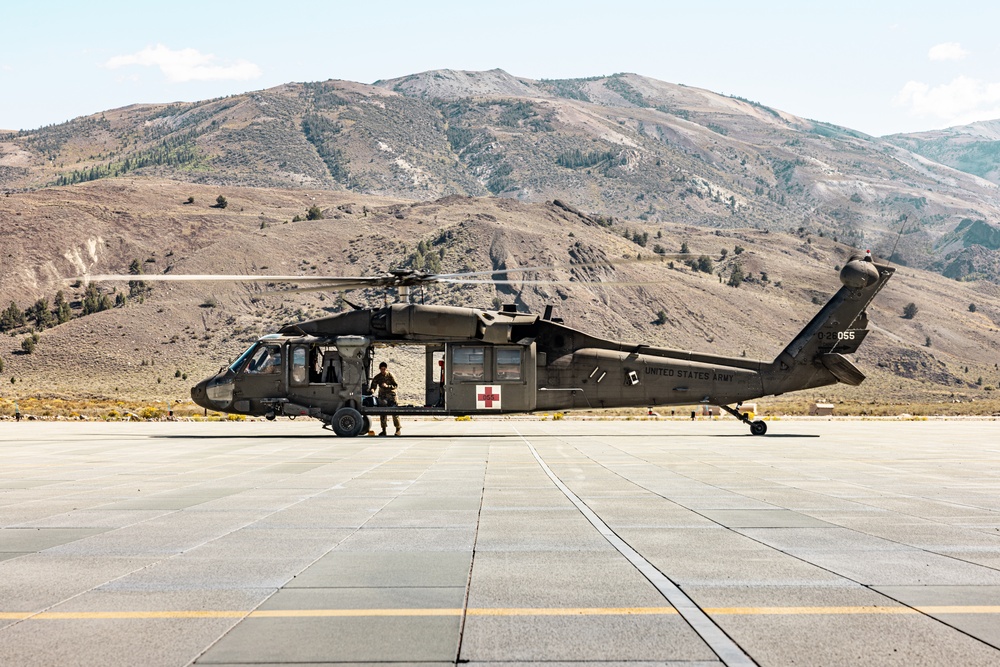 U.S. service members conduct CASEVAC during Mountain Medicine 3-25 final exercise U.S. service members conduct CASEVAC during Mountain Medicine 3-25 final exercise