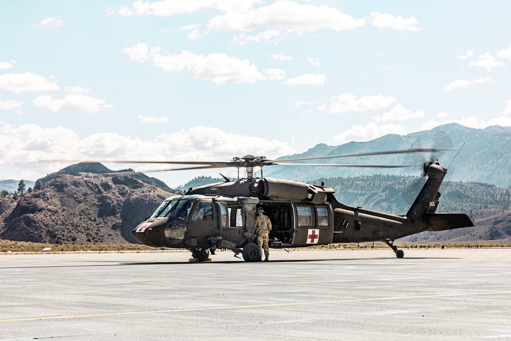 U.S. service members conduct CASEVAC during Mountain Medicine 3-25 final exercise U.S. service members conduct CASEVAC during Mountain Medicine 3-25 final exercise
