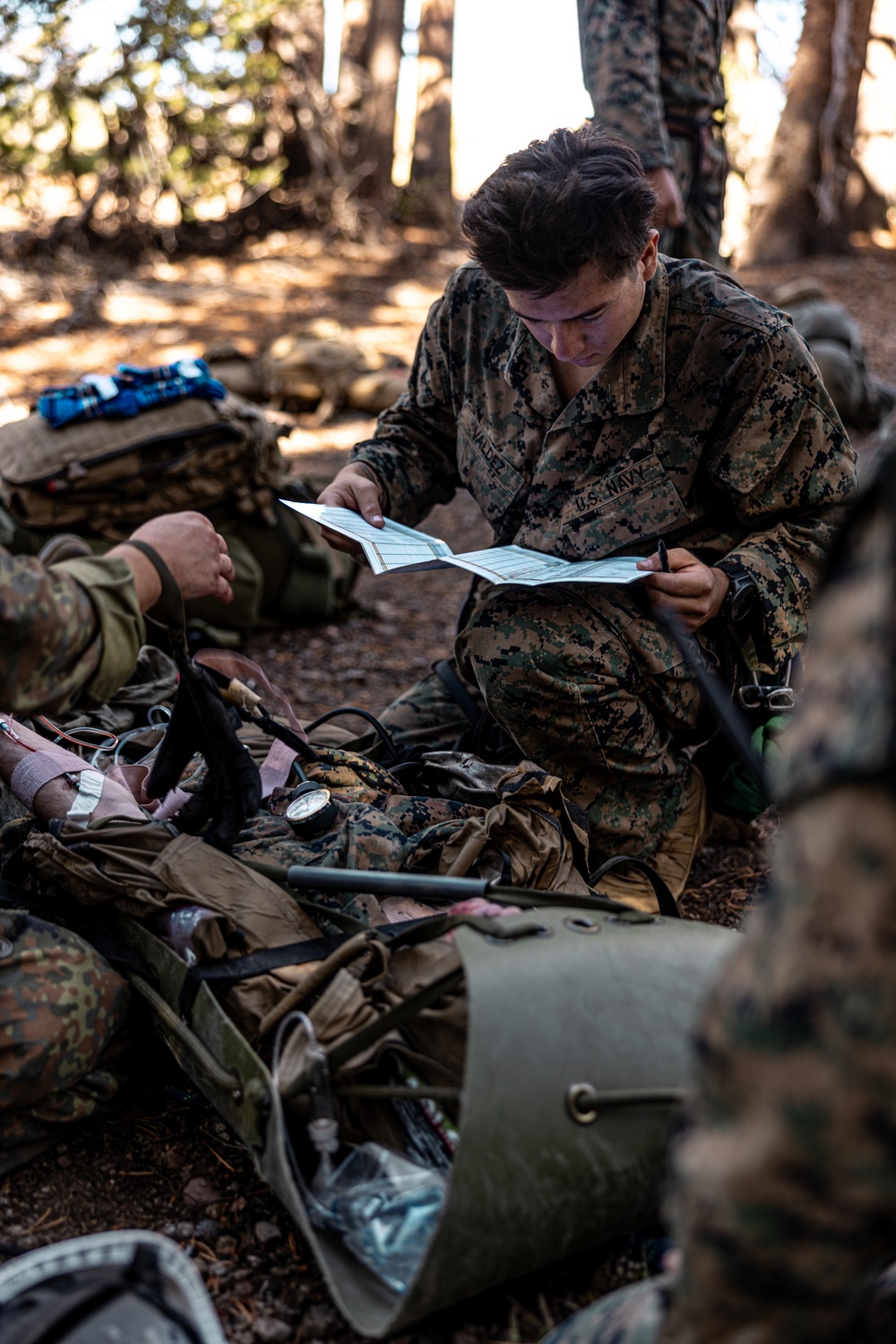 U.S. service members conduct CASEVAC during Mountain Medicine 3-25 final exercise