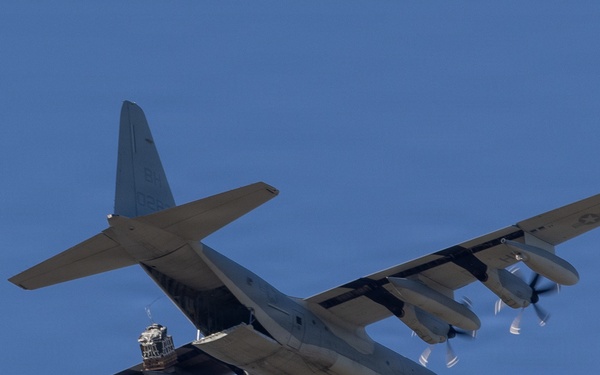 2nd Distribution Support Battalion and Marine Aerial Refueler Squadron (VMGR) 252 Conduct Airdrop Operations