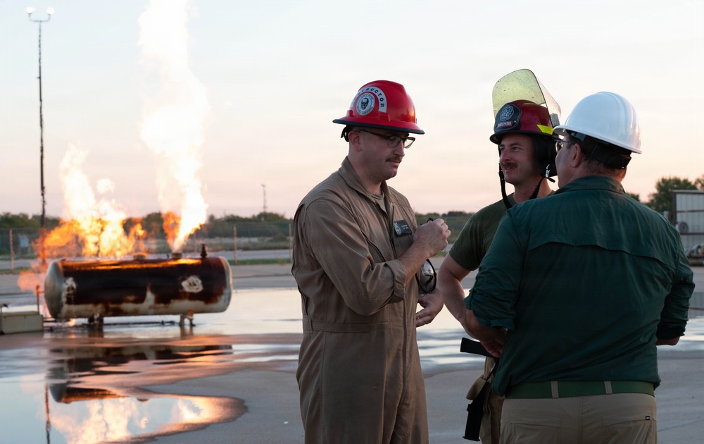 Ryan McBeth Visits Department of Defense Fire Academy Ryan McBeth Visits Department of Defense Fire Academy