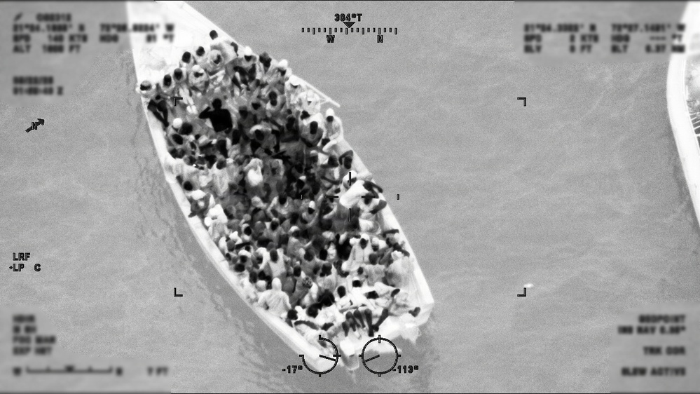 U.S. Coast Guard Cutter Campbell assists Royal Turks and Caicos Island Police with Haitian interdiction