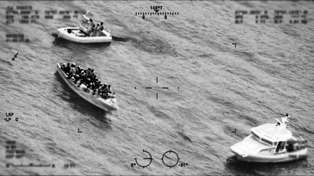 U.S. Coast Guard Cutter Campbell assists Royal Turks and Caicos Island Police with Haitian interdiction