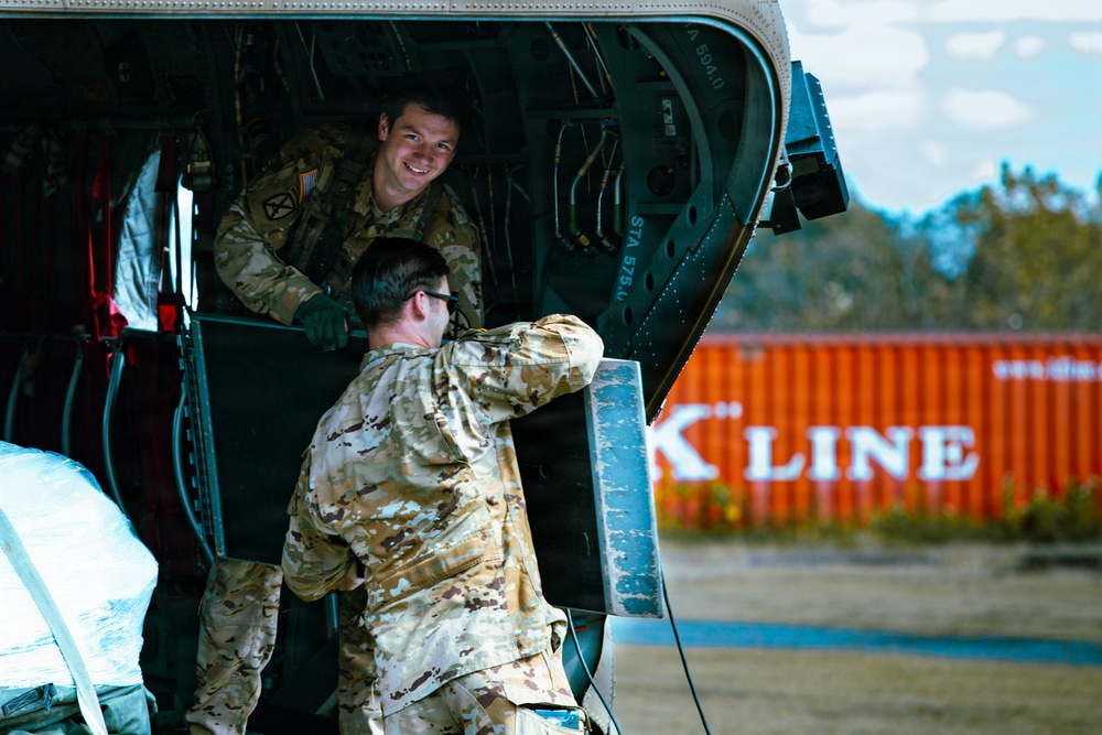 Army Chinooks excel in delivering excess to DLA