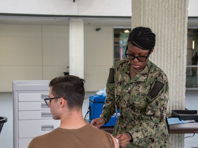 Corpsman Administer 2025 Flu Vaccine