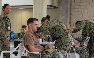 Corpsman Administers 2025 Flu Vaccine