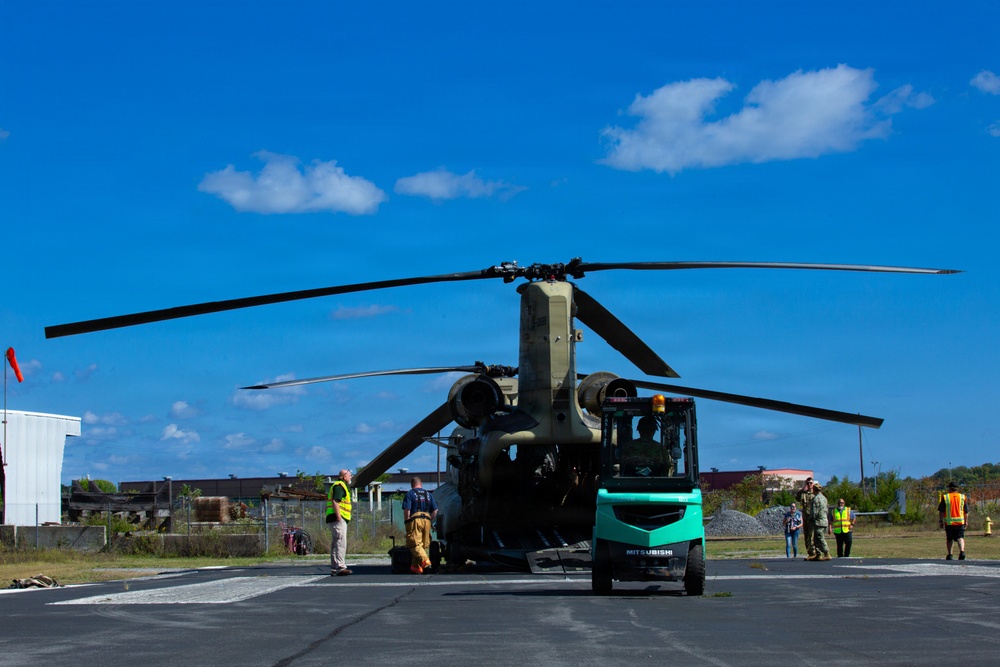 Army Chinooks excel in delivering excess to DLA