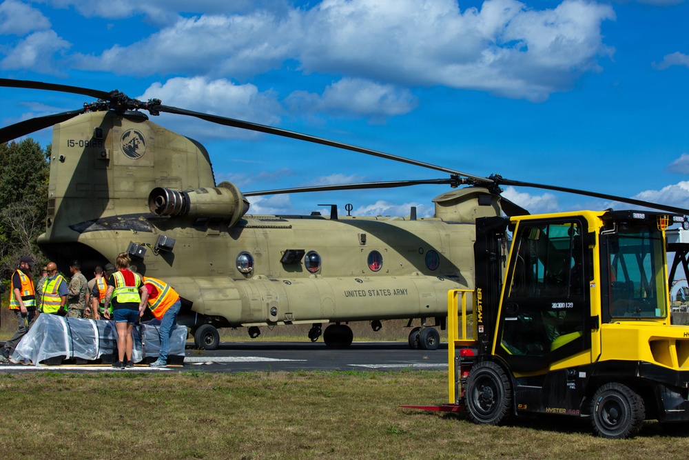 Army Chinooks excel in delivering excess to DLA