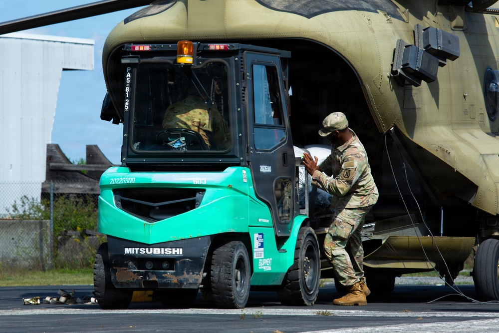 Army Chinooks excel in delivering excess to DLA