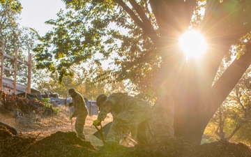 Beautification at Volleyball Court