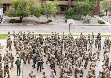 Holloman command teams perform 100% dorm inspections