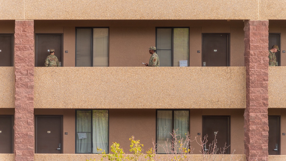 Holloman command teams perform 100% dorm inspections Holloman command teams perform 100% dorm inspections