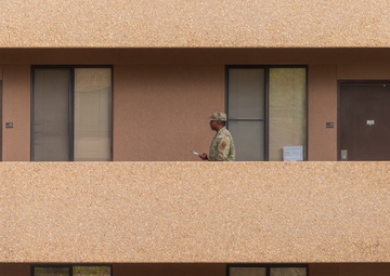 Holloman command teams perform 100% dorm inspections