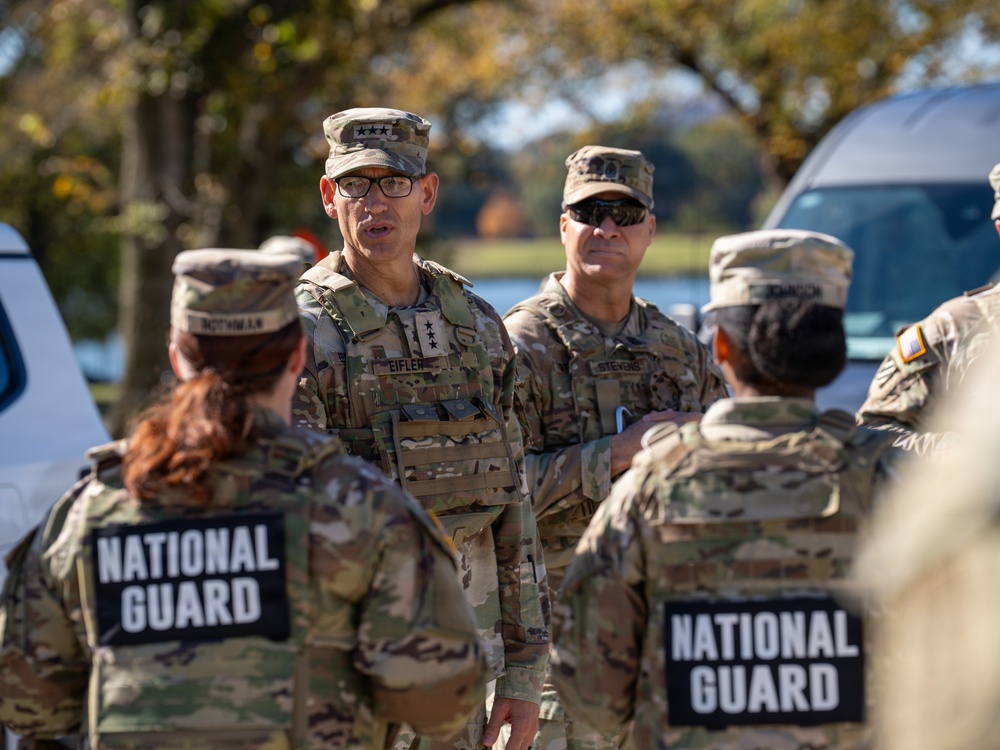 Lt. Gen. Brian S. Eifler, Deputy Chief of Staff, speaks with Soldiers Lt. Gen. Brian S. Eifler, Deputy Chief of Staff, speaks with Soldiers