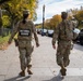 Soldiers provide a presence patrol in the National Mall