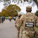 Soldiers provide a presence patrol in the National Mall