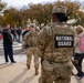 Soldiers provide a presence patrol in the National Mall