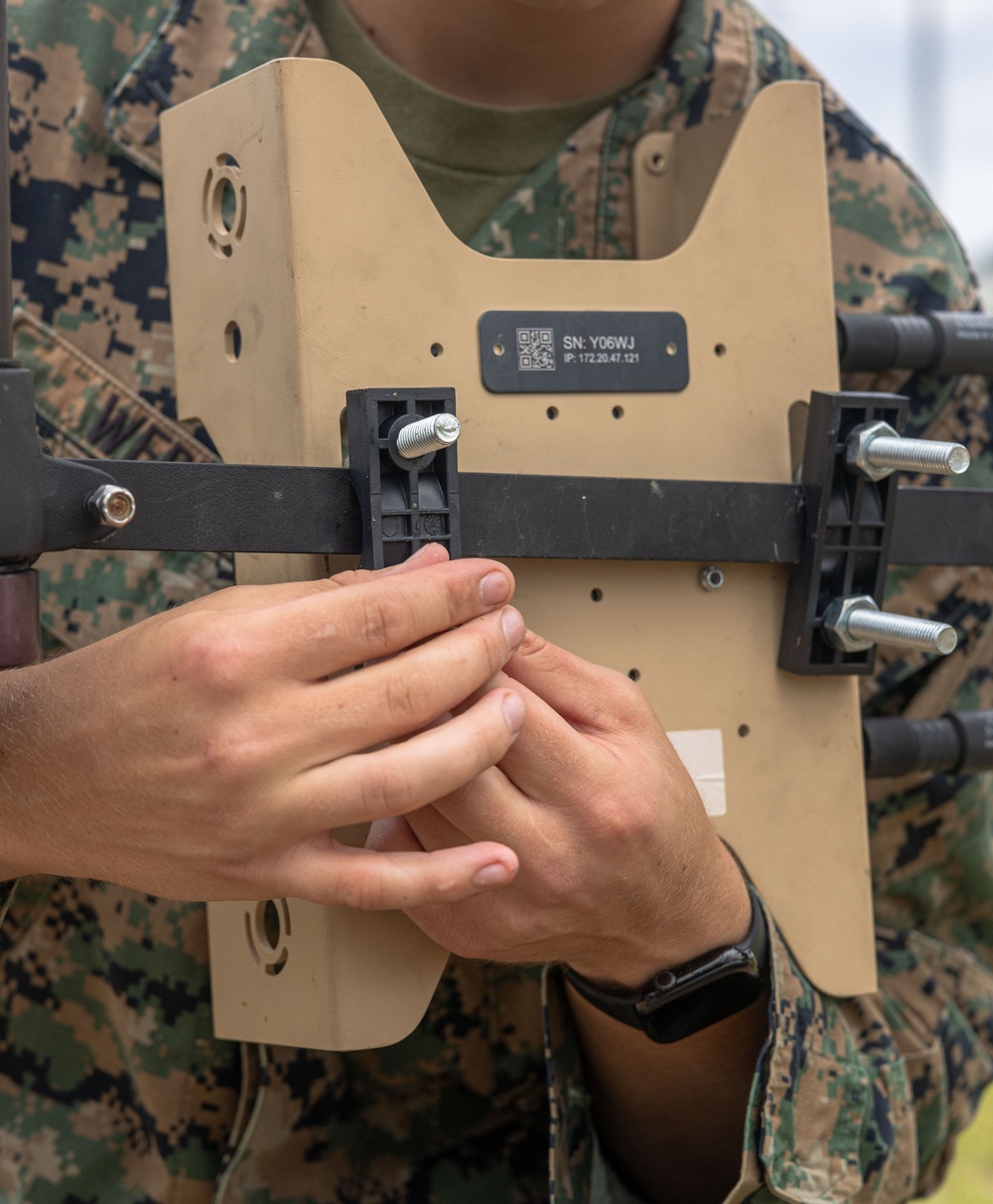 U.S. Marines with 3rd Battalion, 12th Marines executes small unmanned aerial systems training
