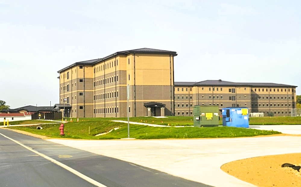 September 2025 construction operations of South Barracks Project at Fort McCoy