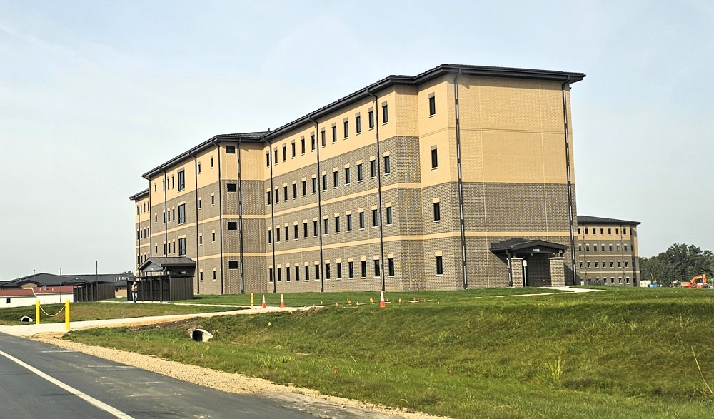 September 2025 construction operations of South Barracks Project at Fort McCoy