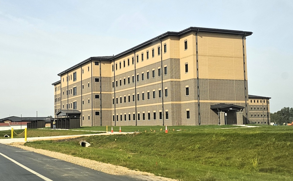 September 2025 construction operations of South Barracks Project at Fort McCoy