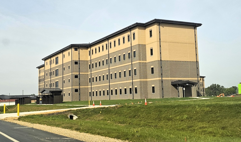 September 2025 construction operations of South Barracks Project at Fort McCoy