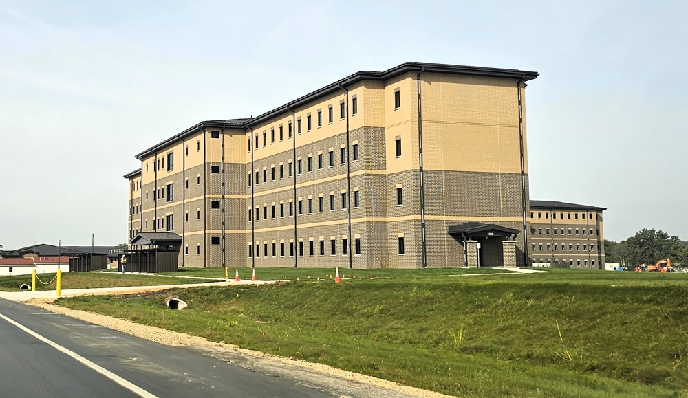 September 2025 construction operations of South Barracks Project at Fort McCoy