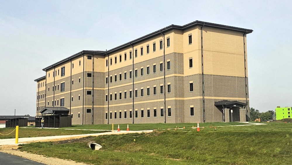 September 2025 construction operations of South Barracks Project at Fort McCoy