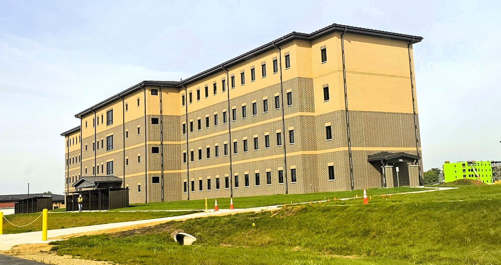 September 2025 construction operations of South Barracks Project at Fort McCoy