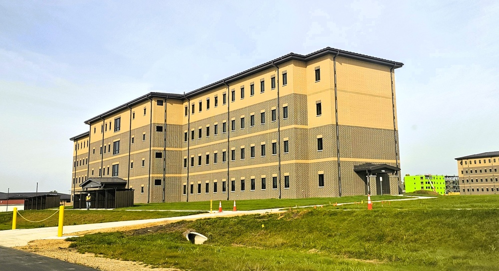 September 2025 construction operations of South Barracks Project at Fort McCoy