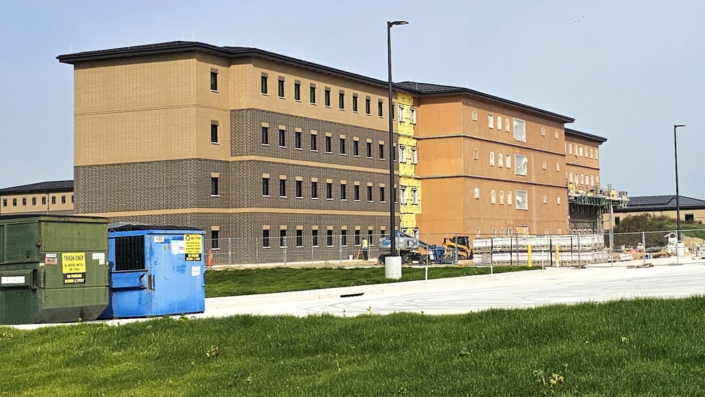 September 2025 construction operations for Fort McCoy East Barracks Project