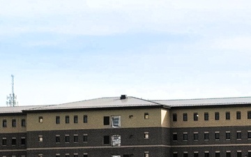 September 2025 construction operations for Fort McCoy East Barracks Project