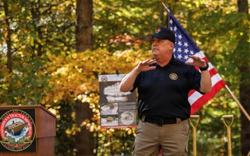 Amphibious tractor memorial ground breaking ceremony